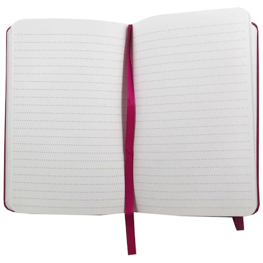 JAM Paper Travel Size Hardcover Notebook with Elastic Band